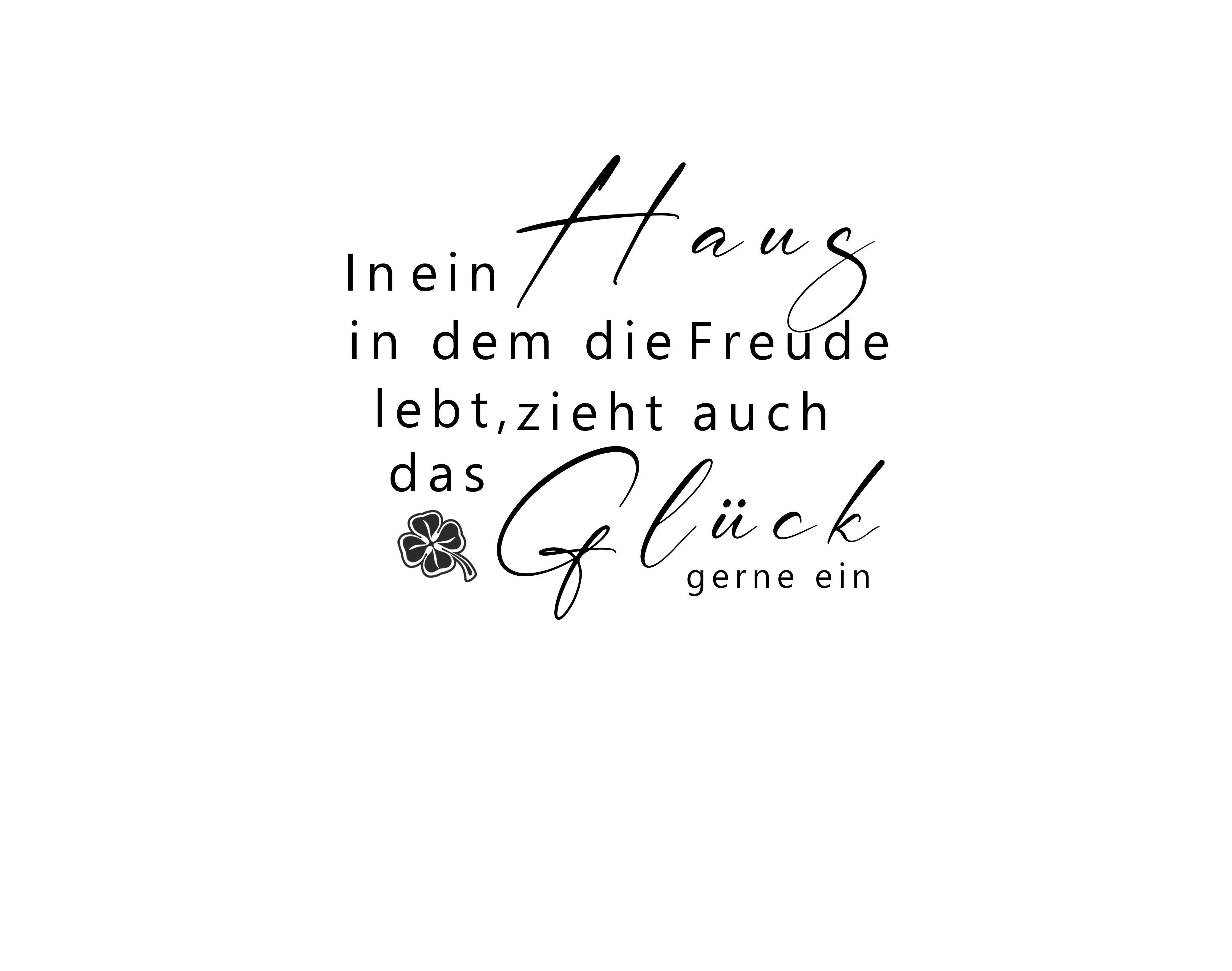Dekobazar Wandtattoo Spruch Wohnen